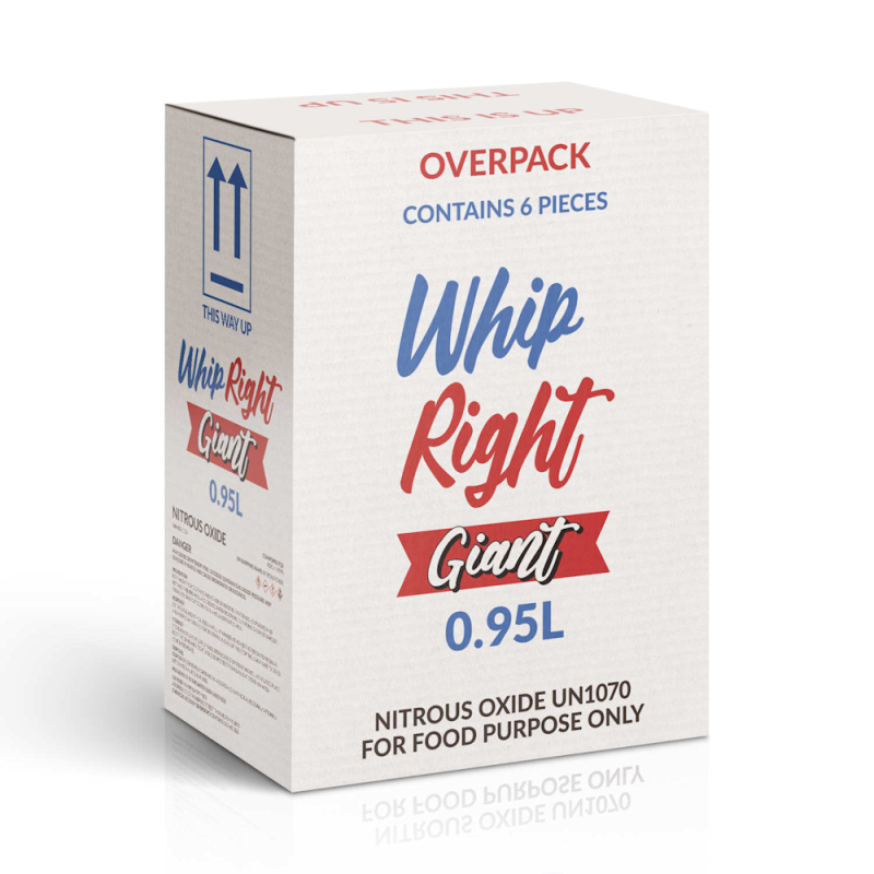 WhipRight 0.95L Giant 640G x 3 Cylinders